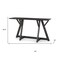 Homeroots 54" Brown Solid Wood Trestle Console Table 605653 - alternate 5