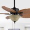 Jonathan Y Poinciana 52" 3-Light Coastal Bohemian Iron/Wood Palm Leaf LED Ceiling Fan w/ Pull Chain, Light Brown JYL9720C - alternate 14