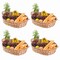 Vintiquewise Seagrass Fruit Bread Basket Tray with Handles, Large, PK 4 QI003546.L.4 - alternate 1