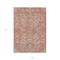 Homeroots 9' X 12' Coral Charcoal And Gray Floral Washable Indoor Outdoor Area Rug 605471 - alternate 9