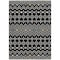 Homeroots 5' X 8' Black Ivory And Blue Geometric Washable Indoor Outdoor Area Rug 612173 - alternate 9