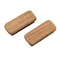 Homeroots Set of Two Brown Teak Wood Drawer Pull Knobs, 2PK 476580 - alternate 7