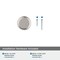 Amerock Surpass 1-1/4 in 32 mm Diameter Satin Nickel Cabinet Knob BP36893G10 - alternate 6