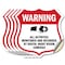 Signmission Video Surveillance Shield Sign Warning A, 6 inch X 6 inch, Vinyl Decal, 5PK SHI-D-5PACK-6-474 - alternate 1