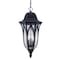 Homeroots XL Matte Black Geometric Glass Hanging Light 397990 - alternate 1