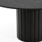 Homeroots 60" Black Solid Wood Pedestal Base Round Top Dining Table 721037 - alternate 5