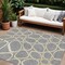 Homeroots 9' X 12' Gray Ivory And Beige Abstract Washable Indoor Outdoor Area Rug 600538 - alternate 1