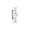 Leviton PlugsandReceptacles, 20A, 125VAC, Wht, Nylon 8310-W - alternate 1