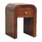 Homeroots 16" Brown Solid Wood One Drawer Nightstand 651506 - alternate 7