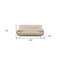 Homeroots 80" Beige Leather Sofa With Silver Legs 329459 - alternate 9