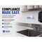 Fuel Stickers Hand Wash Only Sink Sign, 2 Pack, 6x2in, Adhesive Plastic Sink Signs for Foodservice Operators, 2PK SIGNS-SFWHO-2PK - alternate 4
