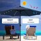 Simple Deluxe 9' Solar Umbrella 32 LED Lighted Patio Umbrella Table Market Umbrella with Push Button Tilt/Crank O LGBRLA9LEDDBL - alternate 7