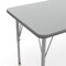 Flash Furniture Wren 60 in x 24 in Adjustable Height Activity Table, Thermal Laminate Top, Short Legs, Gray XU-A2460-REC-GRY-T-P-GG - alternate 9