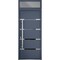 Vdomdoors Steel Door Deux 1105 Gray Graphite Transom Window Stainless Inserts Single Modern Painted-W36xH80+1 DEUX1105EXD-GRE-W36xH80+16-RH-O - alternate 7