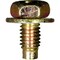 Auveco License Plate Screw M6-1.0 x 12mm. Zinc & Yellow, 50PK 25207 - alternate 1