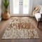 Homeroots 9' X 12' Orange And Ivory Abstract Washable Indoor Outdoor Area Rug 612693 - alternate 8