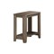 Homeroots 22" Deep Taupe End Table With Shelf 333039 - alternate 1