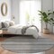 Homeroots 8' Gray And Silver Round Striped Washable Indoor Outdoor Area Rug 610596 - alternate 8