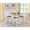 Whitewood Industries Rectangular Extension Dining Table W/ 4 Counter Height Stools, 36 in W, 30.1 in L, 48 in H, 5 K79-36RXT-27-S402-4 - alternate 4
