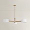 Troy Lighting Mailo 49.75in wide 3 Light Chandelier in Patina Brass F5650-PBR - alternate 6