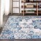 Jonathan Y Modern Persian Boho Vintage Medallion Ivory/Blue 5 ft. x 8 ft. Area Rug MDP201A-5 - alternate 8