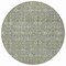 Homeroots 8' Round Cream and Tan Round Floral Washable Non Skid Indoor Outdoor Area Rug 564325 - alternate 9