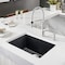 Blanco Precis SILGRANIT 24in Single Bowl Undermount Kitchen Sink - Anthracite 522258 - alternate 3
