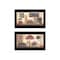 Homeroots Set Of Two Bath 1 Black Framed Print Bathroom Wall Art, 2PK 405668 - alternate 1