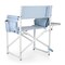 Picnic Time Family Of Brands Outdoor Directors Folding Chair, Mod Denim Stripe Pattern with White Accents 810-17-135-000-0 - alternate 9