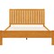 Homeroots Natural Shiplap Texture Solid Wood King Bed Frame 523627 - alternate 9