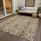 Homeroots 10' X 14' Ivory Brown And Red Floral Washable Indoor Outdoor Area Rug 604600 - alternate 9