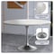 Leisuremod Round 47.24 in W, 29.35 in L, Sintered Stone/Stainless Steel, White VT23BS-48WS - alternate 9