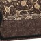 Homeroots 90" Beige And Brown Chenille Convertible Futon Floral Sleeper Sofa With Toss Pillows And Storage 607131 - alternate 6