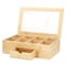 Megachef 13 x 8 Inch Bamboo Tea Box Organizer with Acrylic Top Window 750122160M - alternate 8