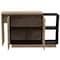 Homeroots Natural and Natural And Black 59in Kitchen Island With Storage 474090 - alternate 7