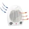 Vie Air 1500W Portable 2 Settings White Office Fan Heater with Adjustable Thermostat VA-207C - alternate 5