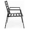 Leisuremod Chelsea Modern Patio Dining Armchair in Aluminum with Removable Cushions, Beige, 2PK CC20BL-BG2 - alternate 9