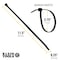 Klein Tools Cable Tie, 11-1/2 in L, 2-3/4 in Max Bundle Dia., Black, Nylon, 50 lb Strength 450-210 - alternate 16