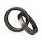 Homeroots Two Ring Gray Hammered Metal Sculpture 392549 - alternate 1