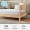 Martha Stewart Neely Twin Size Solid Wood Platform Daybed with Wooden Spindles and Slatted Foundation MG-090021-DBT-LTB-MS - alternate 10