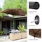 Pure Garden 9ft Half Umbrella, 20lb, Brown 83-OUT5464 - alternate 9