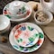 Gibson Home Dazzling Lily 12 Piece Ceramic Dinnerware Set 127027.12 - alternate 8