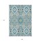 Homeroots 9' X 12' Teal Blue Green And Ivory Oriental Washable Indoor Outdoor Area Rug 597714 - alternate 9
