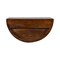 Homeroots 18" Chestnut Solid Wood One Drawer Half Moon Floating Nightstand 653844 - alternate 9