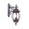Homeroots Three Light Dark Brown Hanging Glass Globe Wall Light 398385 - alternate 5