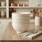 Homeroots White Four Piece Weave Stoneware Service For Four Bowl Set 483501 - alternate 10