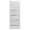 Sartodoors Slab Barn Door Panel Frosted Glass White 32x84 Solid Core Modern Interior QUADRO4445S-WS-3284 - alternate 1