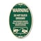 Signmission Warning Do Not Block Driveway With Graphic, 12 In X 18 In Architectural Oval, Heavy Gauge Aluminum A-OV-G-1218-22715 - alternate 1