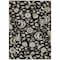 Homeroots 3' X 5' Black Beige And Ivory Floral Washable Indoor Outdoor Area Rug 597800 - alternate 7