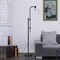 Homeroots 68" Black Adjustable Reading Floor Lamp With Clear Seeded Glass Globe Shade 523414 - alternate 9